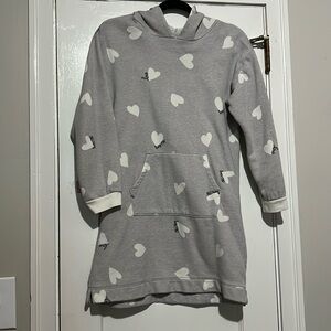 Old Navy Long-Sleeve Printed Hooded Girls Dress Size (14/16)